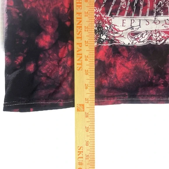 Men's RIVERS OF NIHIL 'Episode' T-Shirt Red & Black Tie Dye Tee Size Large - Picture 6 of 6